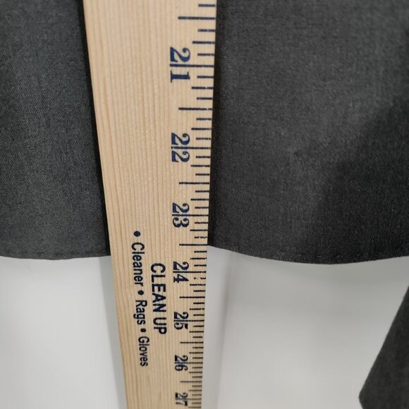 New Anne Klein Slim Fit Single Breast One Button Blazer Jacket Size 8 Women Gray - Picture 8 of 10